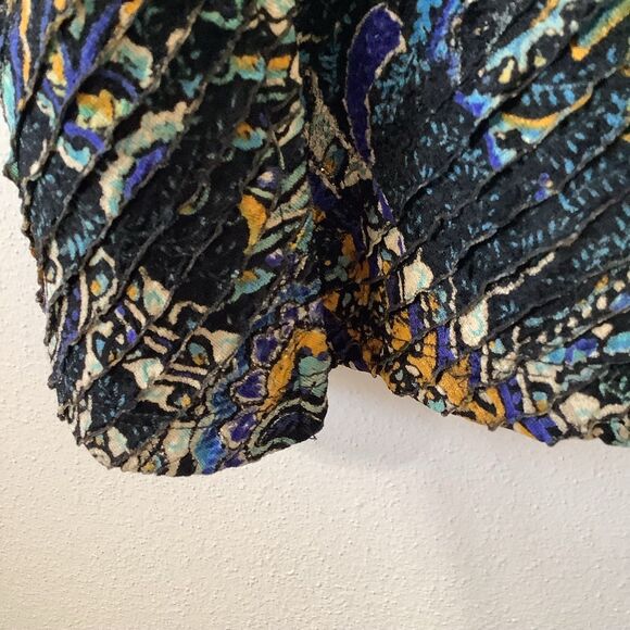 Choices Whimsigoth Boho Hippie Dark Paisley Ruffle Stretchy Midi Fairy Skirt PL - Picture 9 of 12